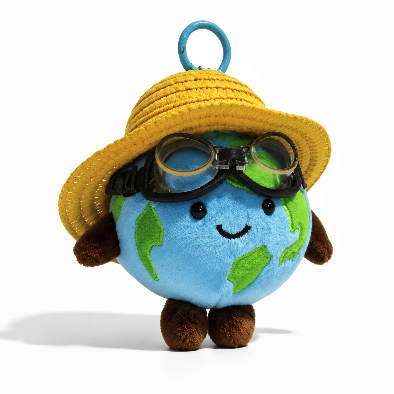 Earth Explorer with goggles bag charm by OddJoy